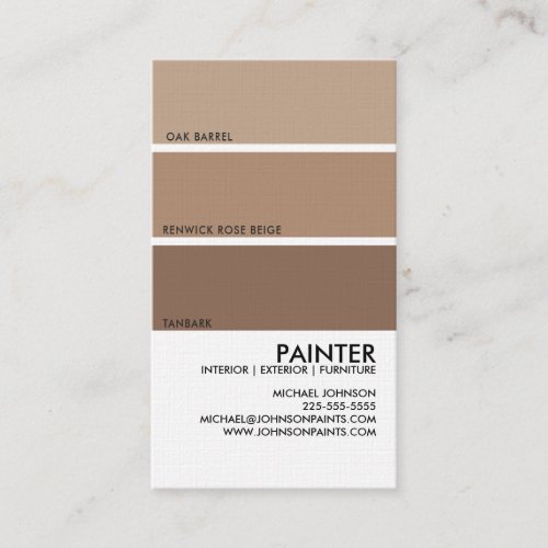 Paint Swatch Business Cards