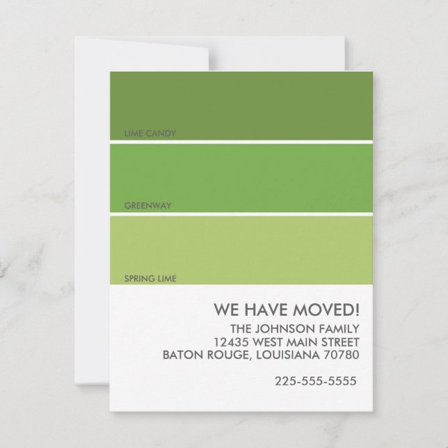 Paint Swatch Moving Announcement (Front)