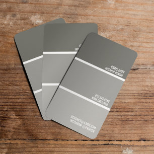 Paint Swatch Warm Gray Paint Chips Painter Business Card