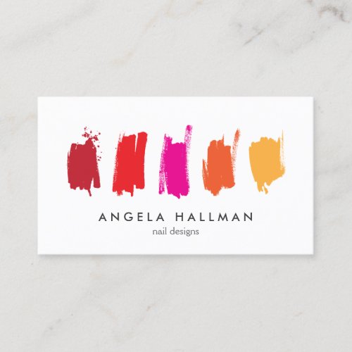 Paint Swatches RedOrange Business Card