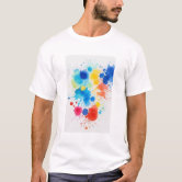 Paint splash abstract art colourful T-Shirt | Zazzle