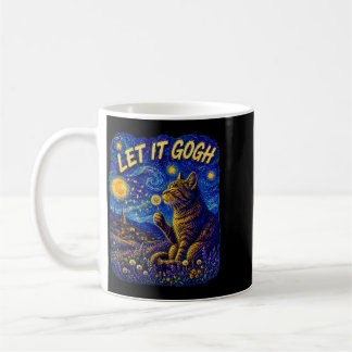 Paint The Stars Cat Blowing Dandelion Night Sky Coffee Mug