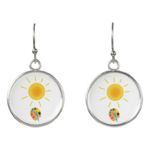 paint the sun earrings