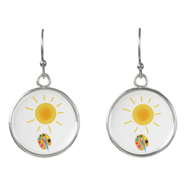 paint the sun earrings (Front)