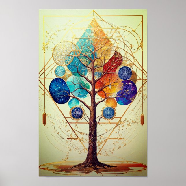 Paint Tree Framed Art (Front)
