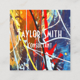 paint watercolor color graffiti business card