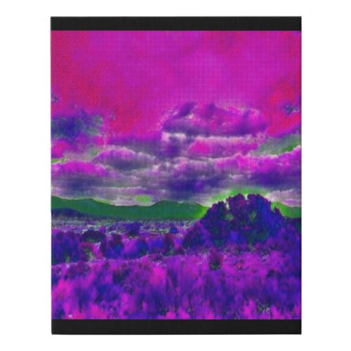 Paint with all the colors of the wind faux canvas print