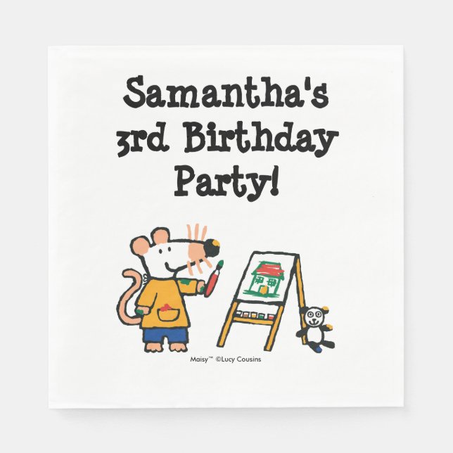 Paint with Maisy! Paper Napkins (Front)