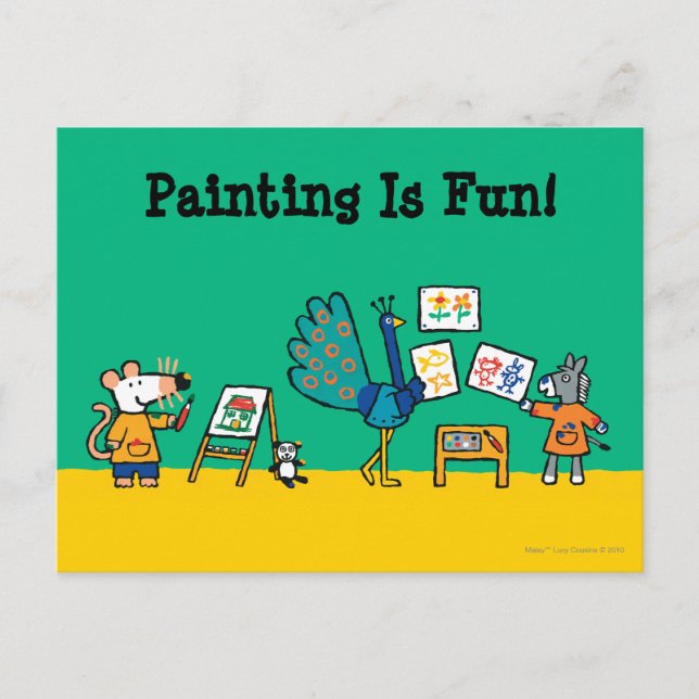 Paint with Maisy! Postcard (Front)