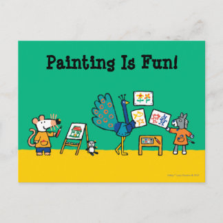 Paint with Maisy! Postcard