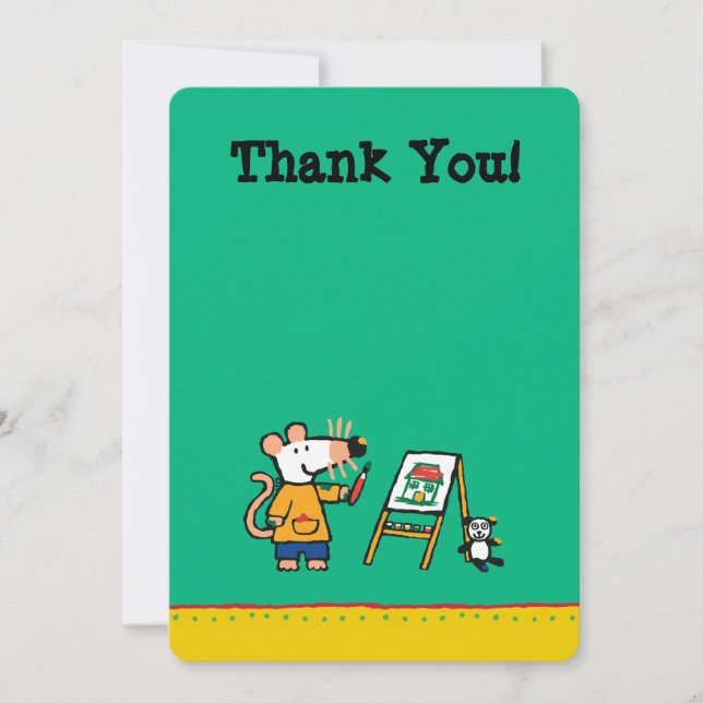 Paint with Maisy! Thank You Card (Front)