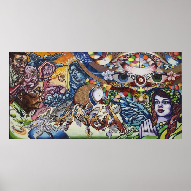 Paint Your Faith on Canvas Poster (Front)