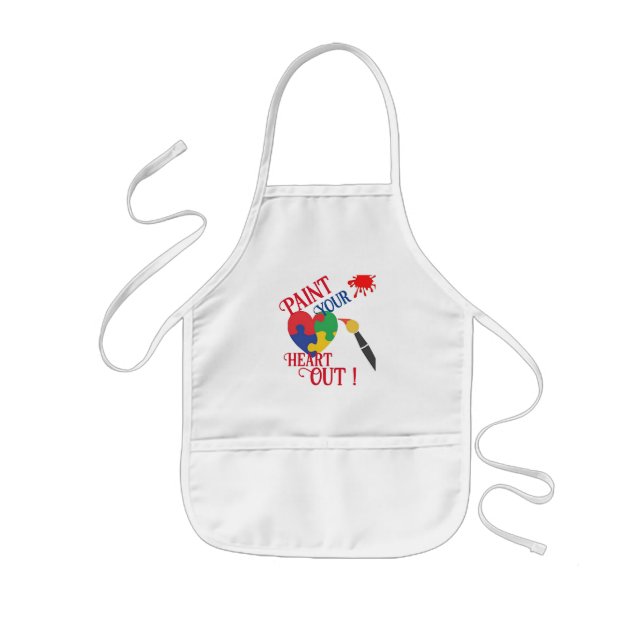 Paint Your Heart Out,Custom Kids Apron (Front)