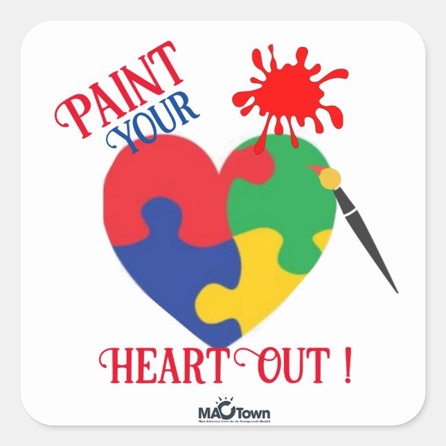 Paint Your Heart Out, MACTown Square Sticker (Front)