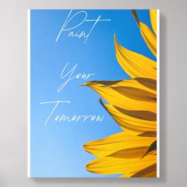 Paint Your Tomorrow – Sunflower Inspiration Foam Core Photo Tile (Front Set)
