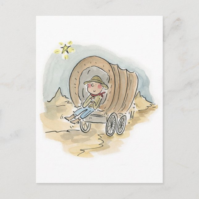 Paint your wagon postcard (Front)