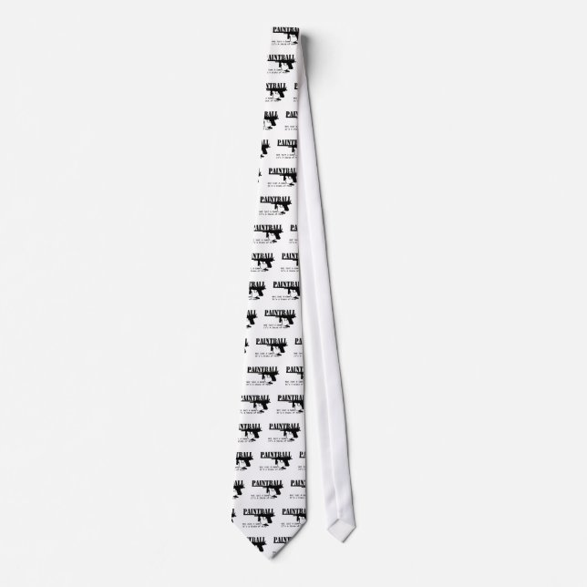 Paintball/A state of mind Neck Tie (Front)
