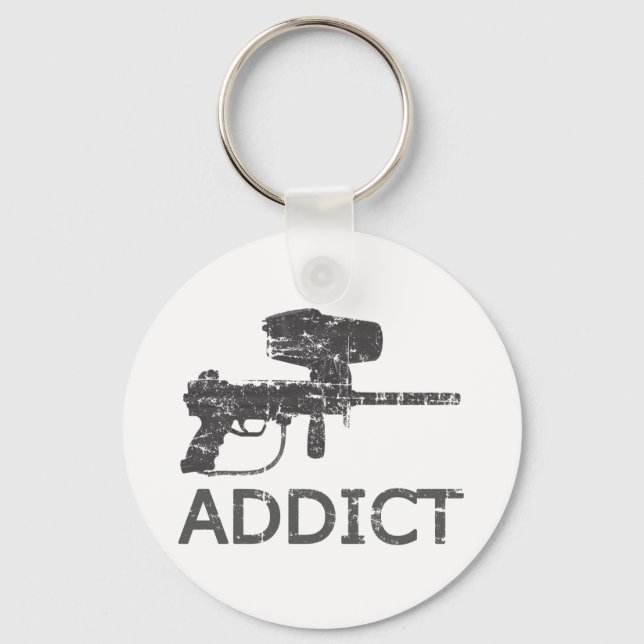 Paintball Addict Keychain (Front)