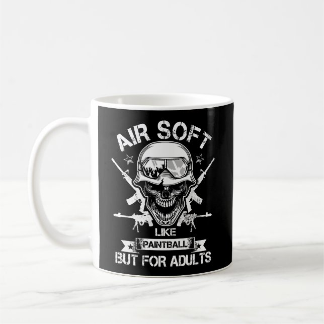 Paintball Airsoft For Adults Guns Air Guns Shootin Coffee Mug (Left)