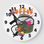 Paintball - Baller Round Wall Clock at Zazzle