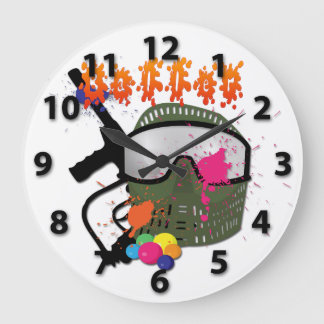 Paintball - Baller Round Wall Clock