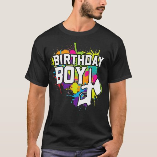 Paintball Birthday Boy Apparel T_Shirt