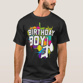 Paintball Birthday Boy Party Theme T-Shirt