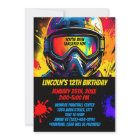 Paintball Birthday Party Invite Digital or Print