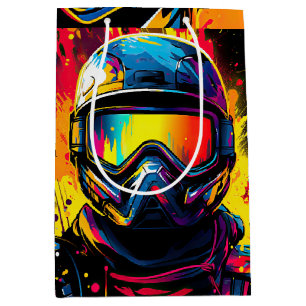 Paintball Birthday Party Paint Splat Medium Gift Bag