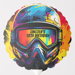 Paintball Birthday Party Personalized Balloon