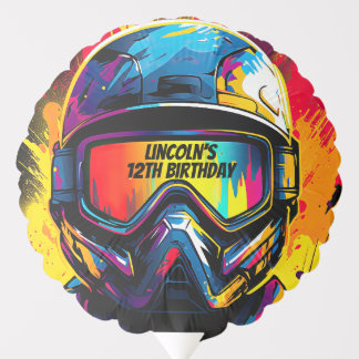 Paintball Birthday Party Personalized Balloon