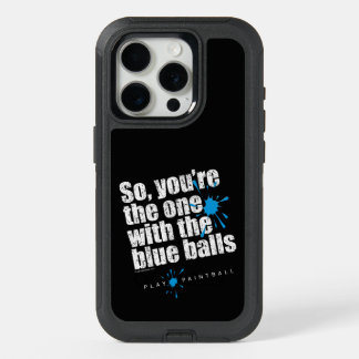 Paintball Blue Balls iPhone 15 Pro Case