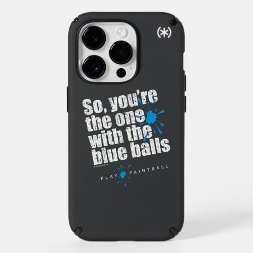 Paintball Blue Balls Speck iPhone 14 Pro Case