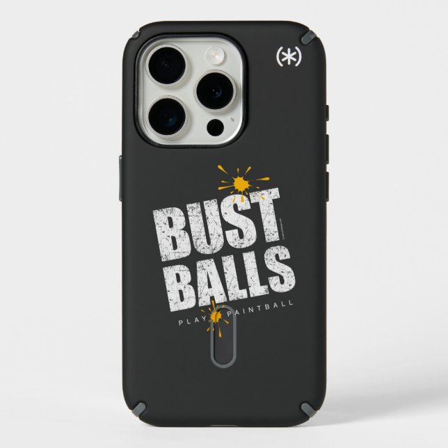 Paintball Bust Balls Speck iPhone Case (Front)