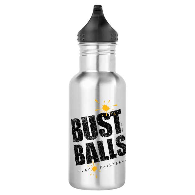 Paintball Bust Balls Water Bottle (Right)