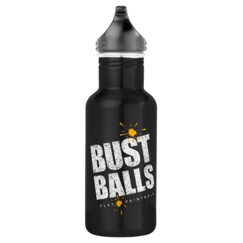 Paintball Bust Balls Water Bottle