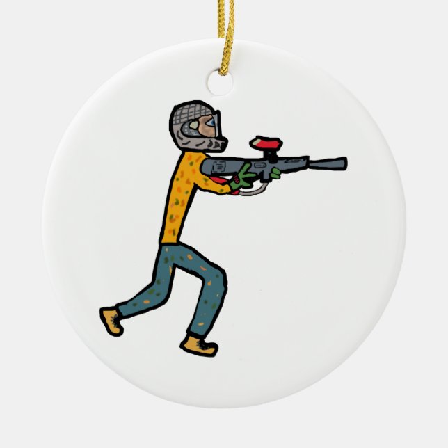 Paintball Ceramic Ornament (Front)