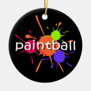 Paintball Ceramic Ornament
