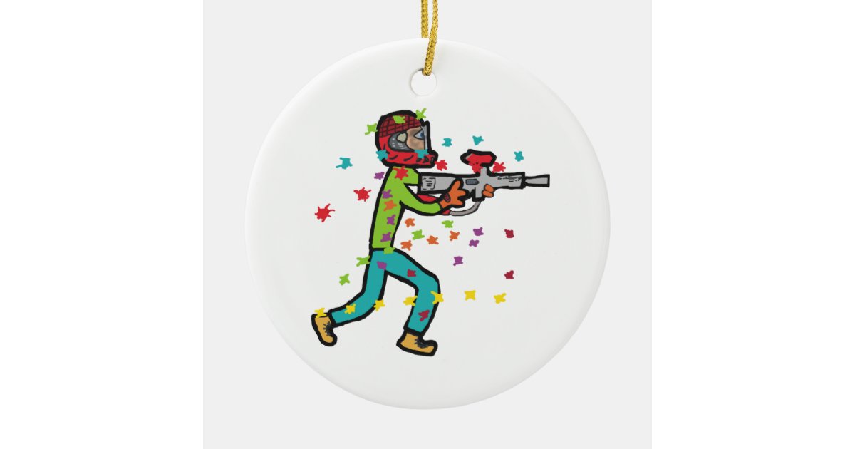 Paintball Ceramic Ornament Zazzle