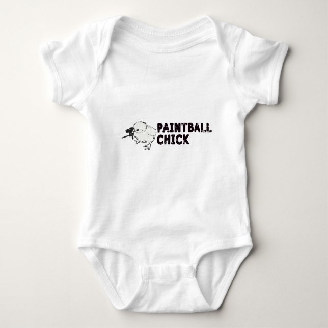 Paintball Chick Baby Bodysuit (Front)