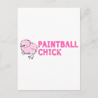 Paintball Chick Postcard
