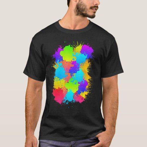 Paintball Colorful Markirer Marked Paintballer 1 T_Shirt