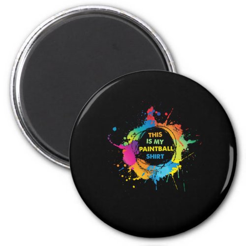 Paintball Game Color Balls Paintball Marker Gift Magnet