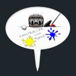 Paintball Gear Cake Topper<br><div class="desc">An old theme with a new twist... Paintball Style!</div>