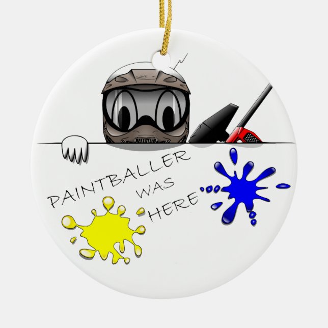 Paintball Gear Ceramic Ornament (Front)