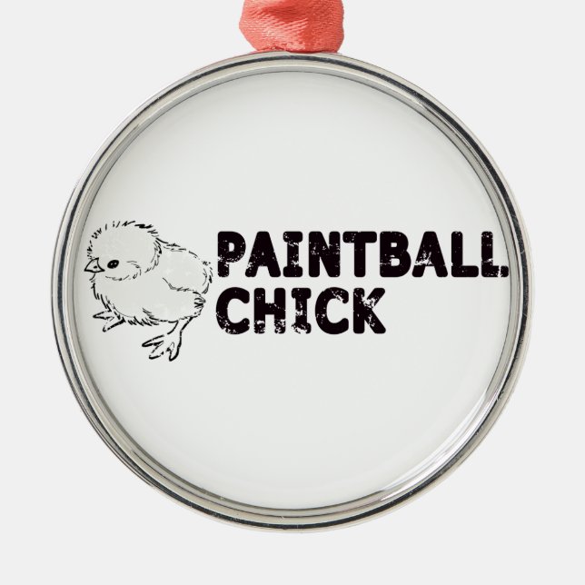 Paintball Girl Metal Ornament (Front)