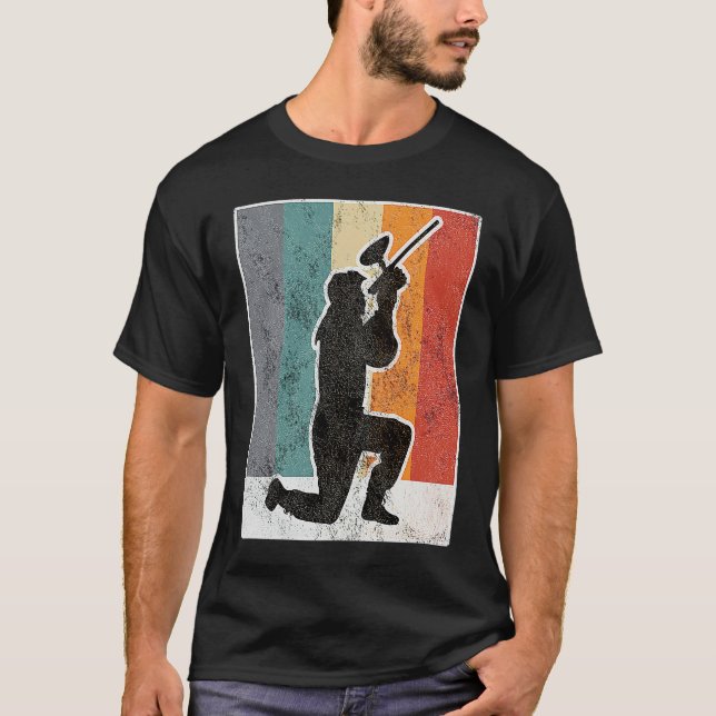 Paintball Gotcha Airsoft Softair Silhouette T-Shirt (Front)