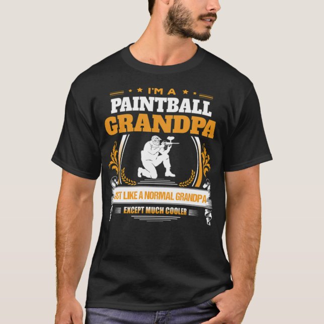 Paintball Grandpa  Gift cool people  T-Shirt (Front)