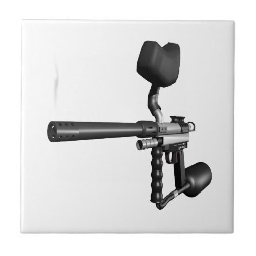 Paintball Gun 4 Ceramic Tile