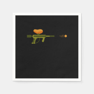 Paintball Gun Paintball Marker Paintball Player Gi Napkins